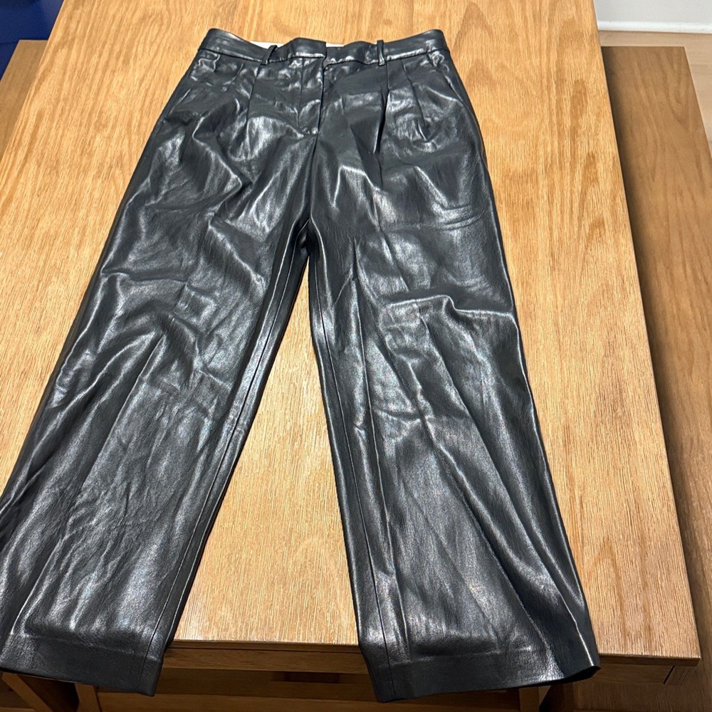 Women’s Black Leather Pants